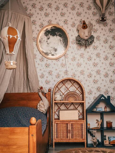 Babykamer met bruin accenten