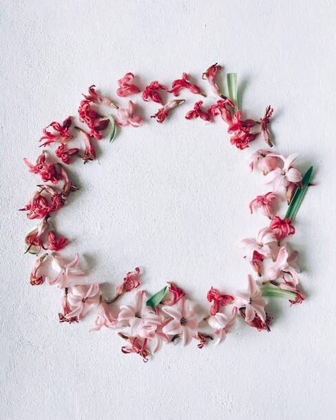 valentijn versiering een bloemenkrans