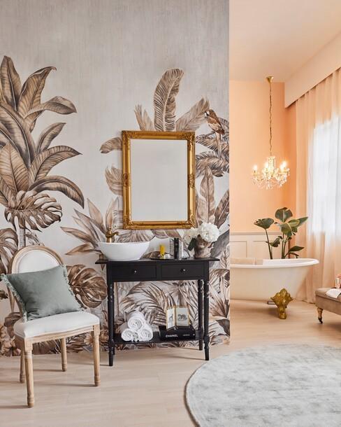 ensuite met behang
