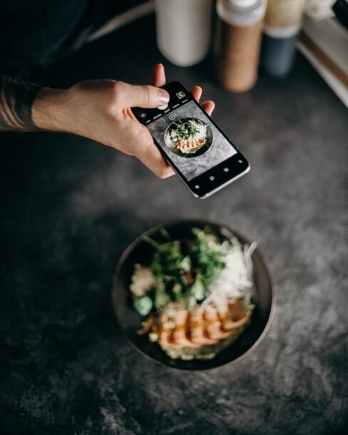 Food instagram foto maken