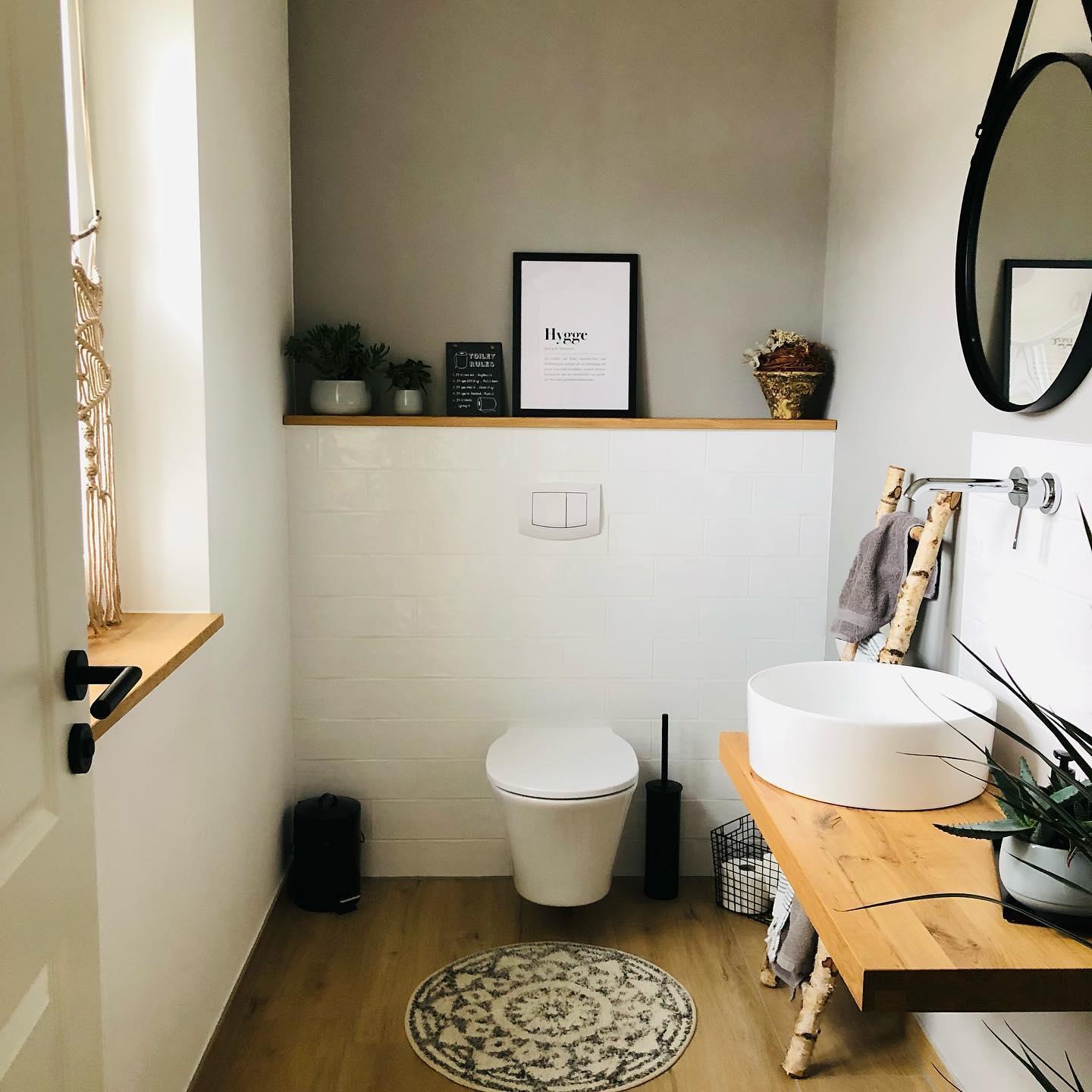 wc decoratie: een kleed op de vloer