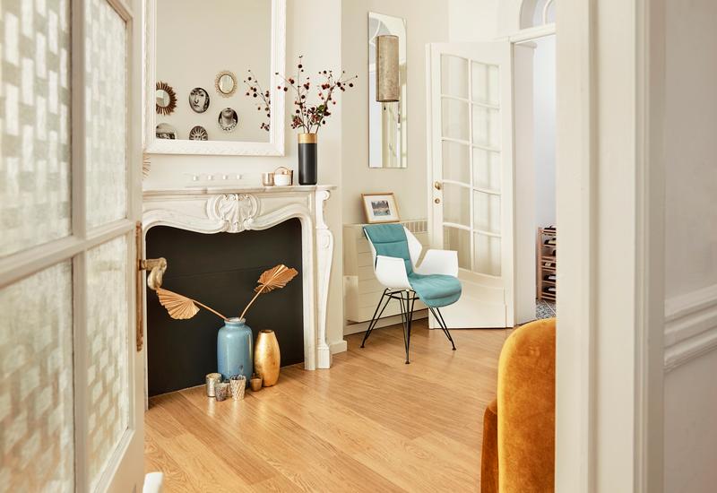 schouw decoreren met gouden decoratie