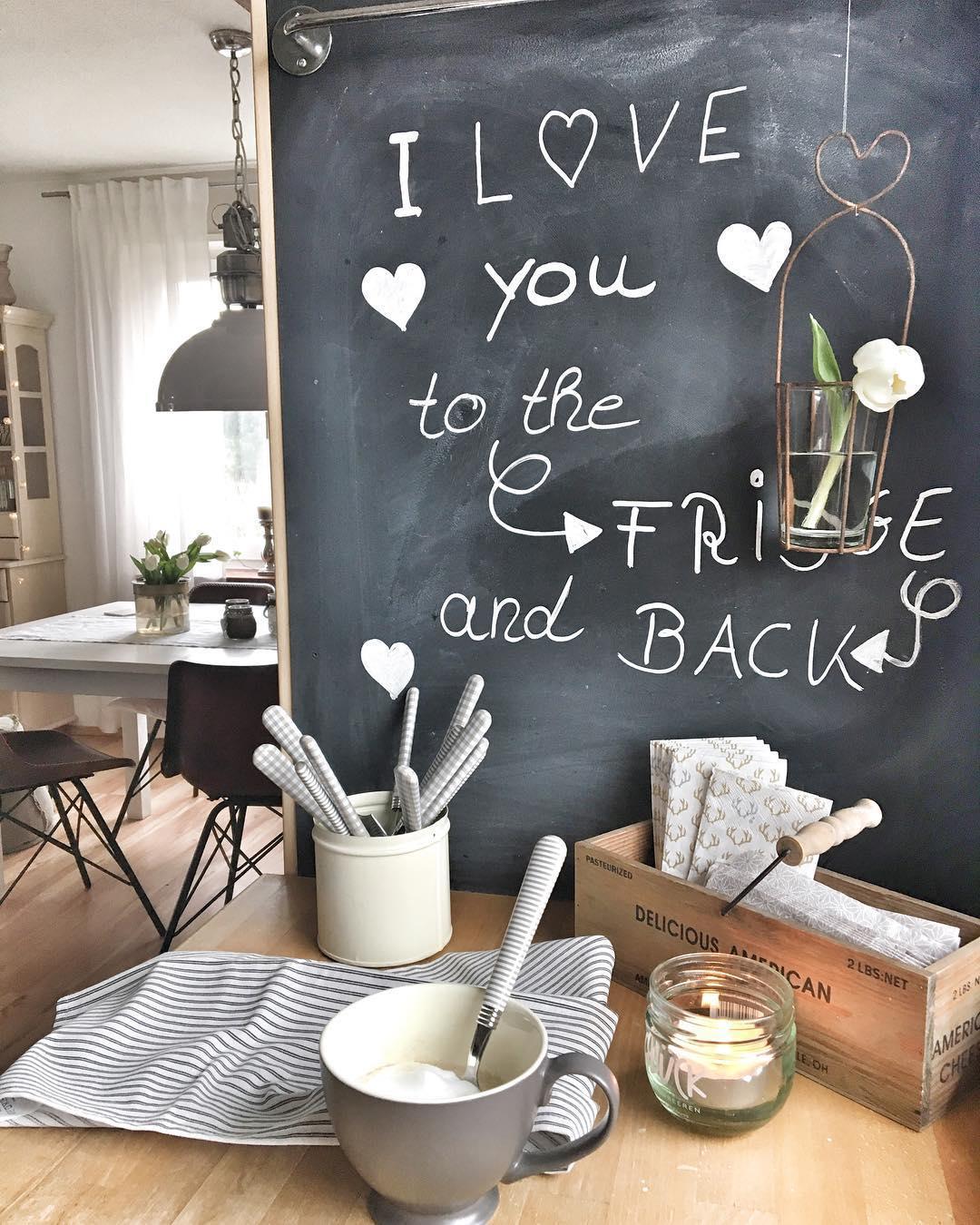 krijtbord ideeën in de keuken