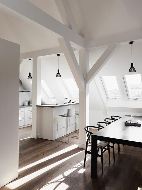 Scandinavische keuken wit