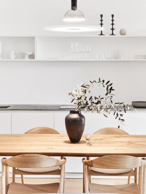 Scandinavische keuken hout