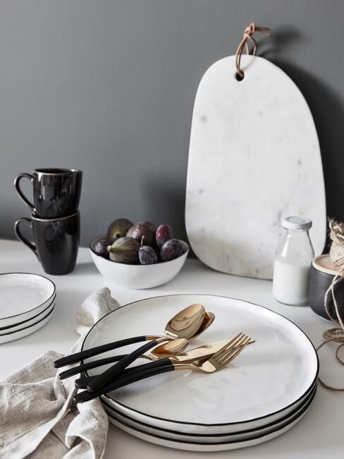 Scandinavische keuken borden
