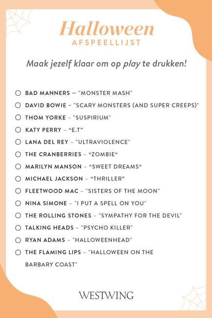 halloween afspeellijst