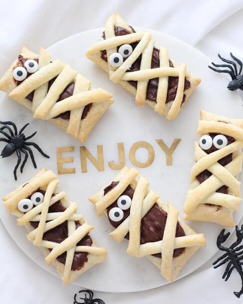 frikandelbroodjes voor halloween