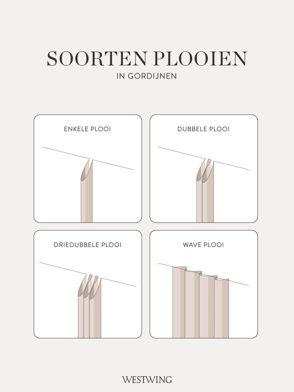 plooien in gordijnen kiezen