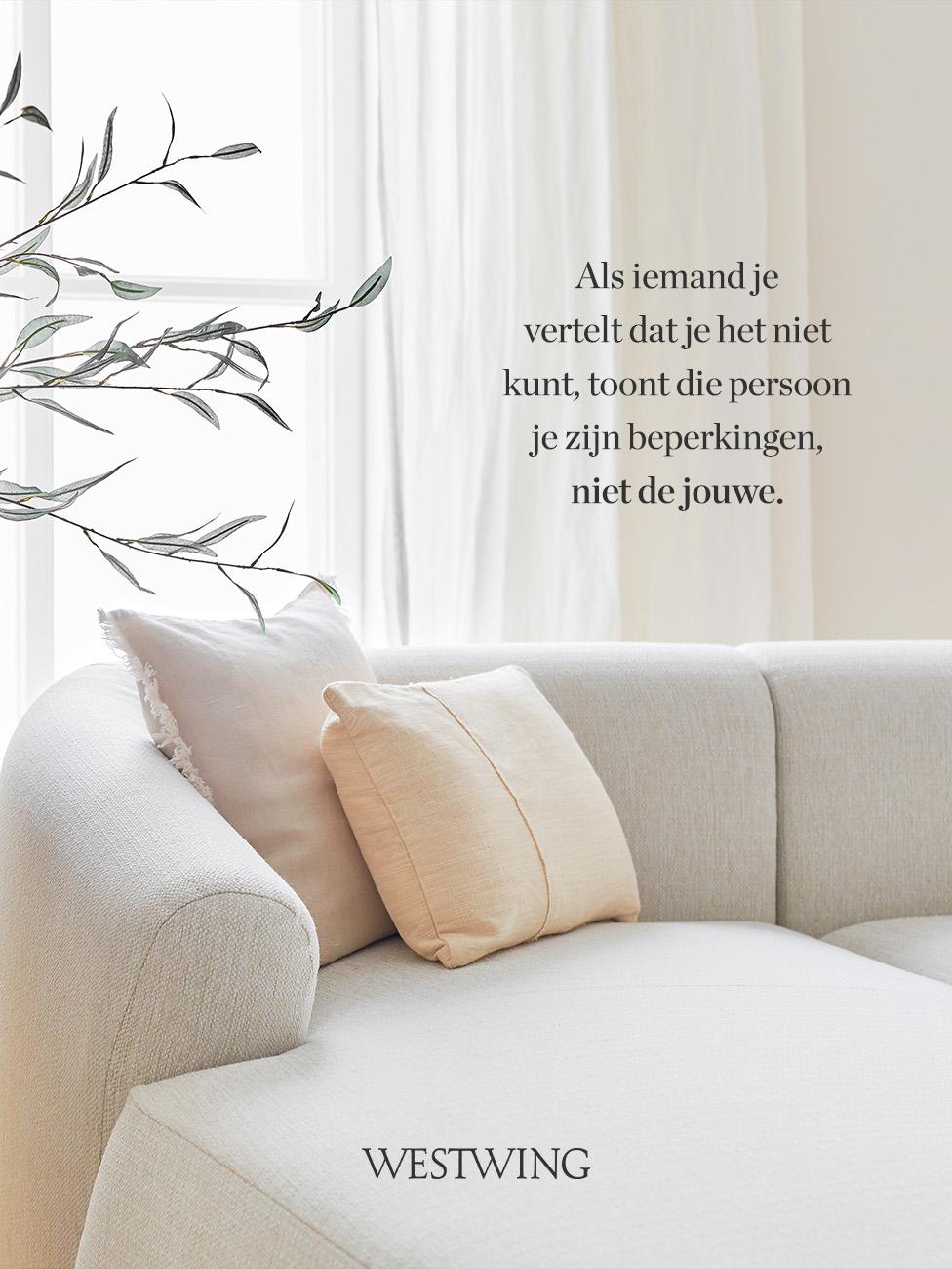 telefoon achtergrond met positieve spreuk: Als iemand je vertelt dat je het niet kunt, toont die persoon je zijn beperkingen, niet de jouwe.