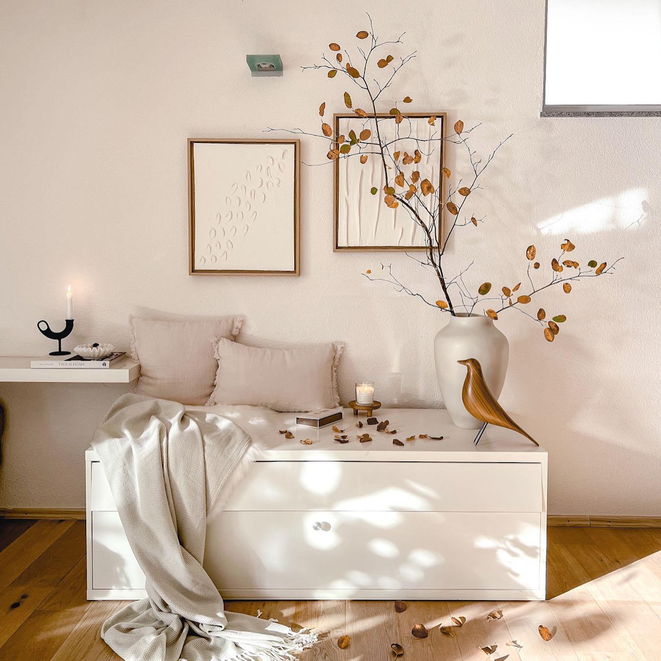 vloer van mangohout in woonkamer