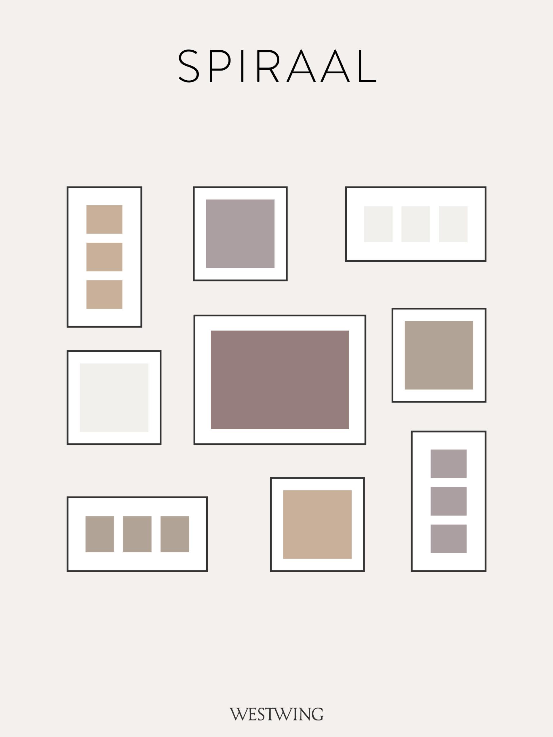 fotowand compositie spiraal