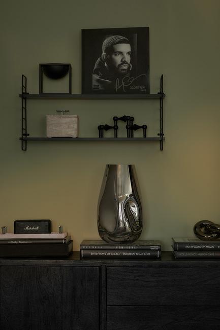 industrieel botanisch interieur met zwarte decoratie