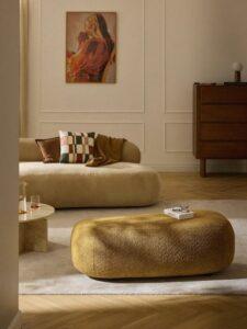 Nyresofa gul stue design