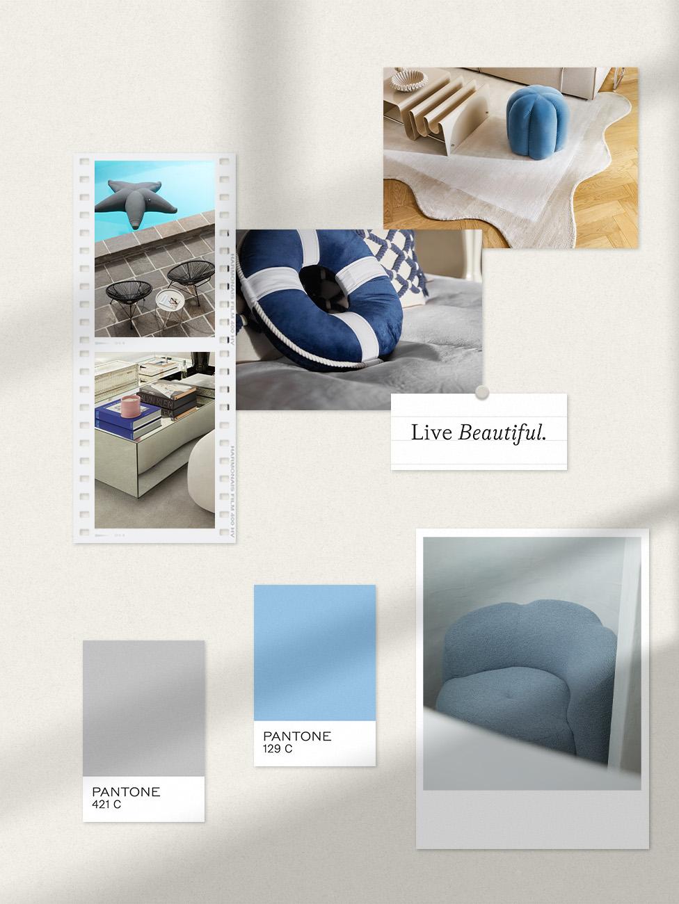 jak łączyć niebieski z szarym