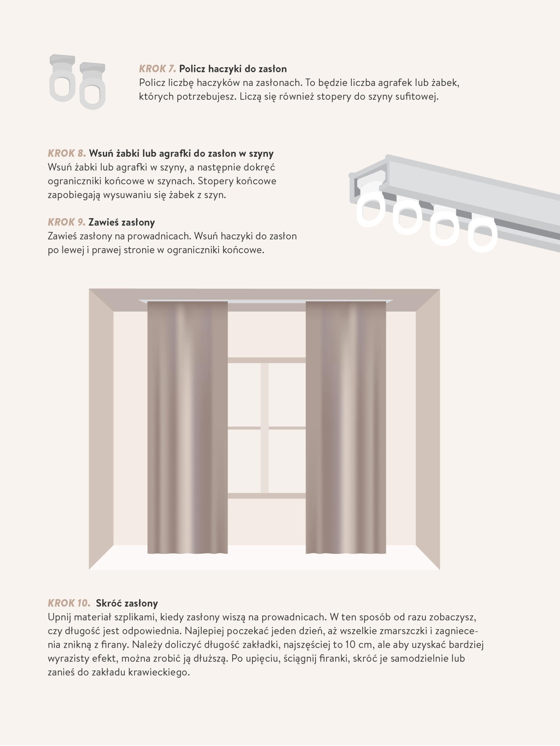 jak zamontować karnisz instrukcja krok po kroku część 3