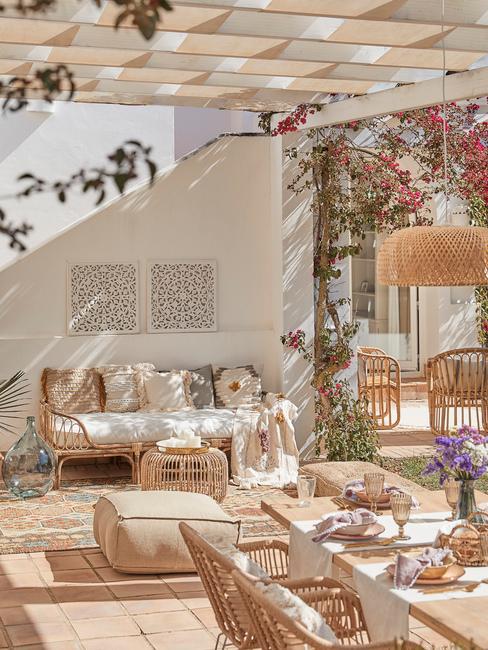 Nowoczesna altana Altana w stylu boho