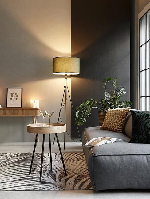Salon w stylu industrialnym