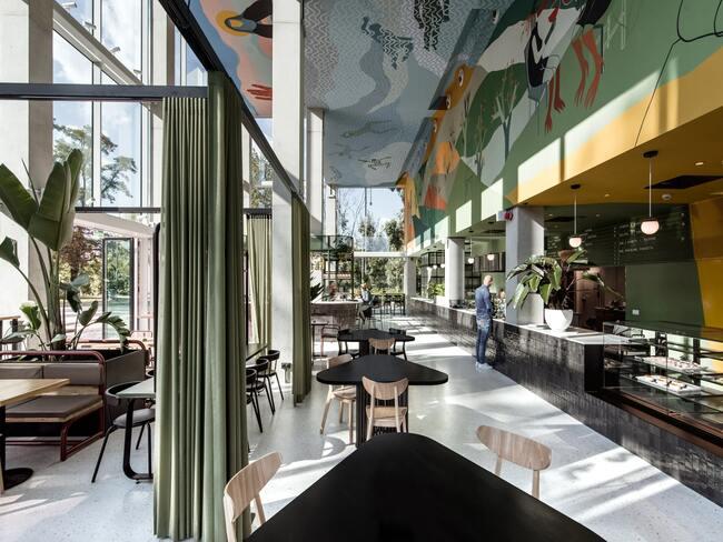 Wnętrze bistro Słodowa