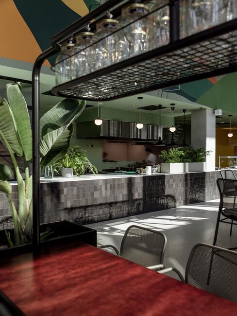 Wnętrze bistro Słodowa