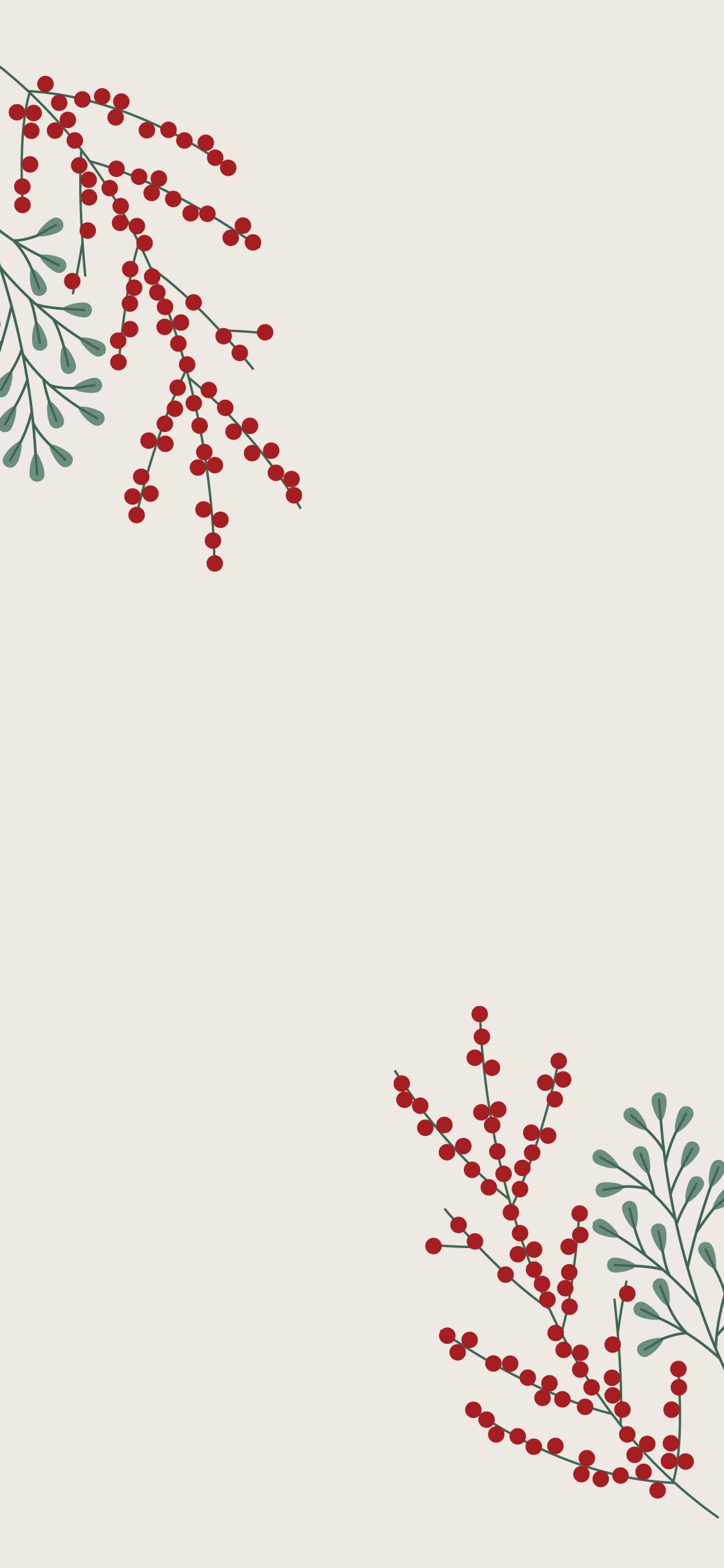 Beżowe tło na telefon Ostrokrzew