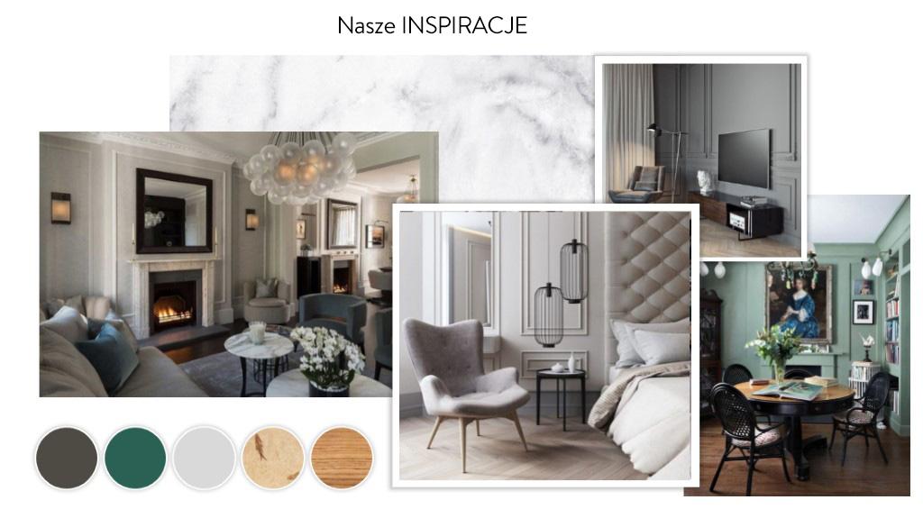 moodboard wykonany przez Westwing na projekt salonu