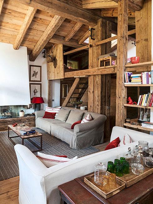 Przytulny salon w domu jednorodzinnym