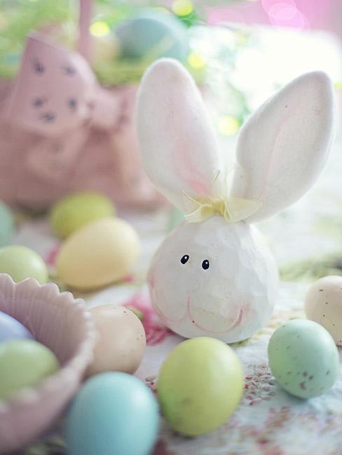 Pastelowe dekoracje wielkanocne z filcu