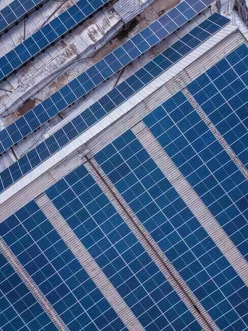 Zbliżenie na panele solarne