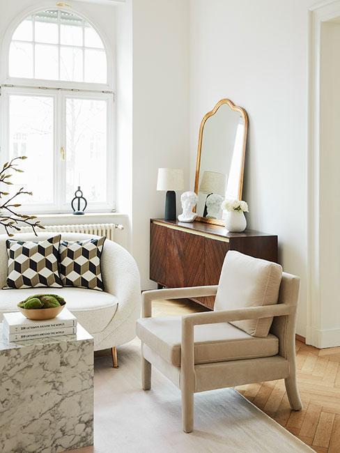 Klasyczny salon w stylu retro