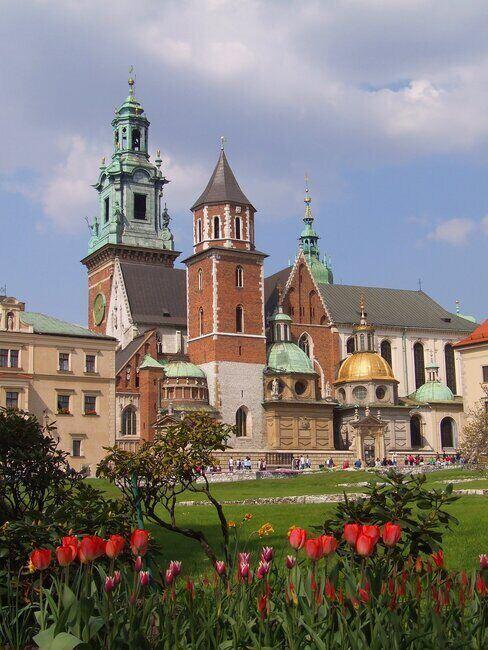 Zwiedzanie Krakowa Widok na Wawel z oddali