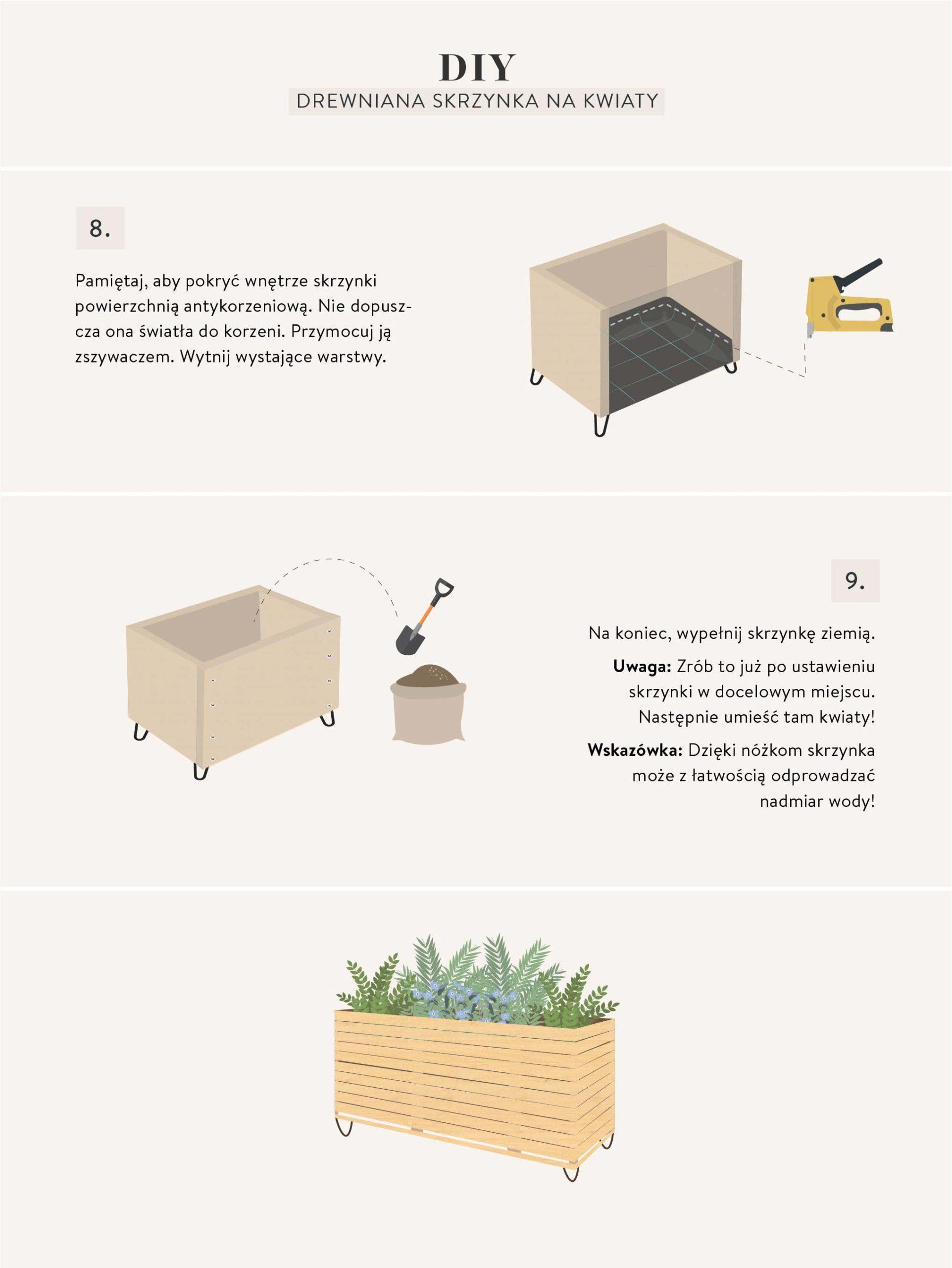 meble ze skrzynek instrukcia wykonania skrzynki na kwiaty