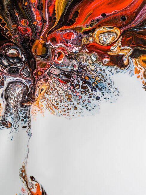 Wzory namalowane farbą