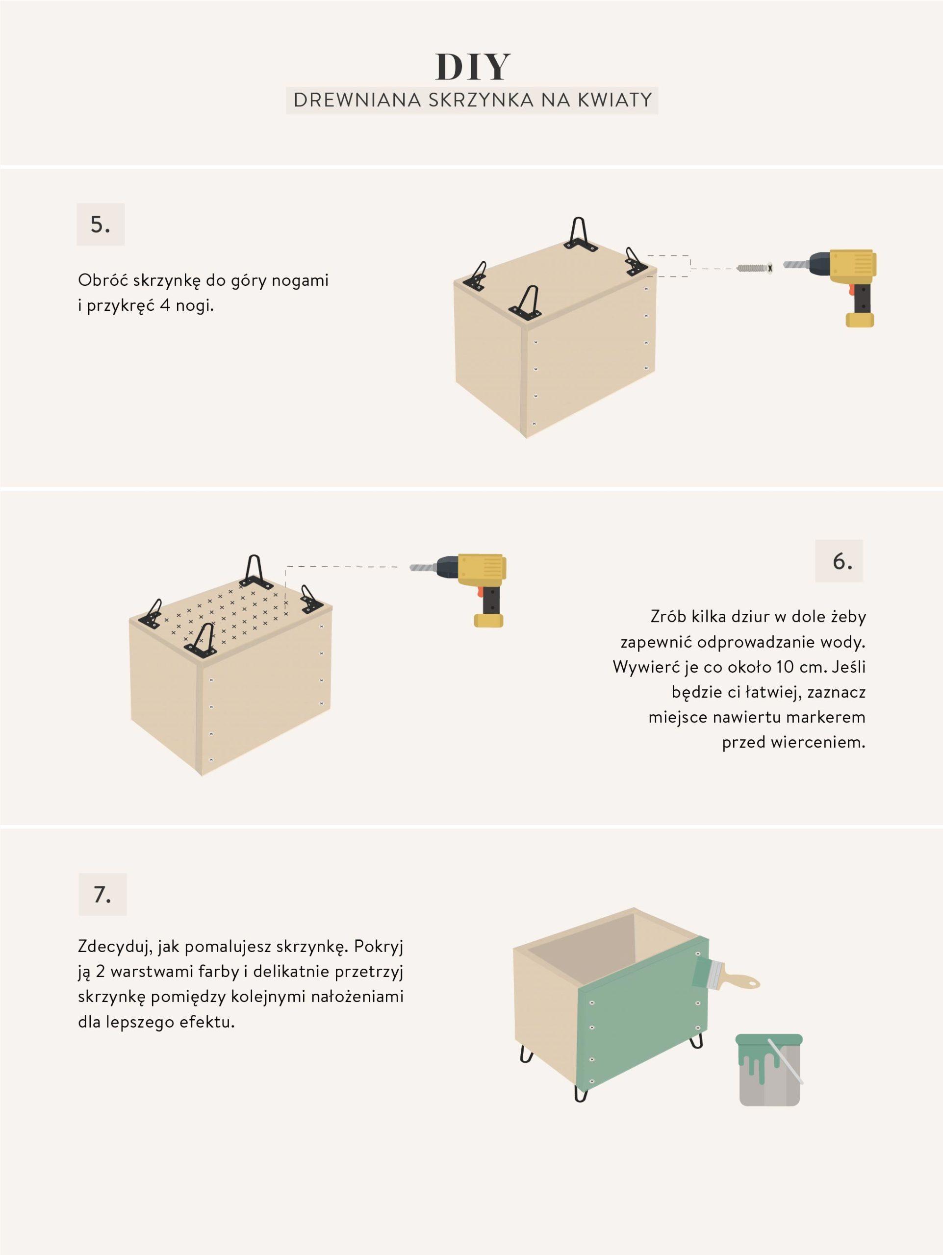 meble ze skrzynek instrukcia wykonania skrzynki na kwiaty