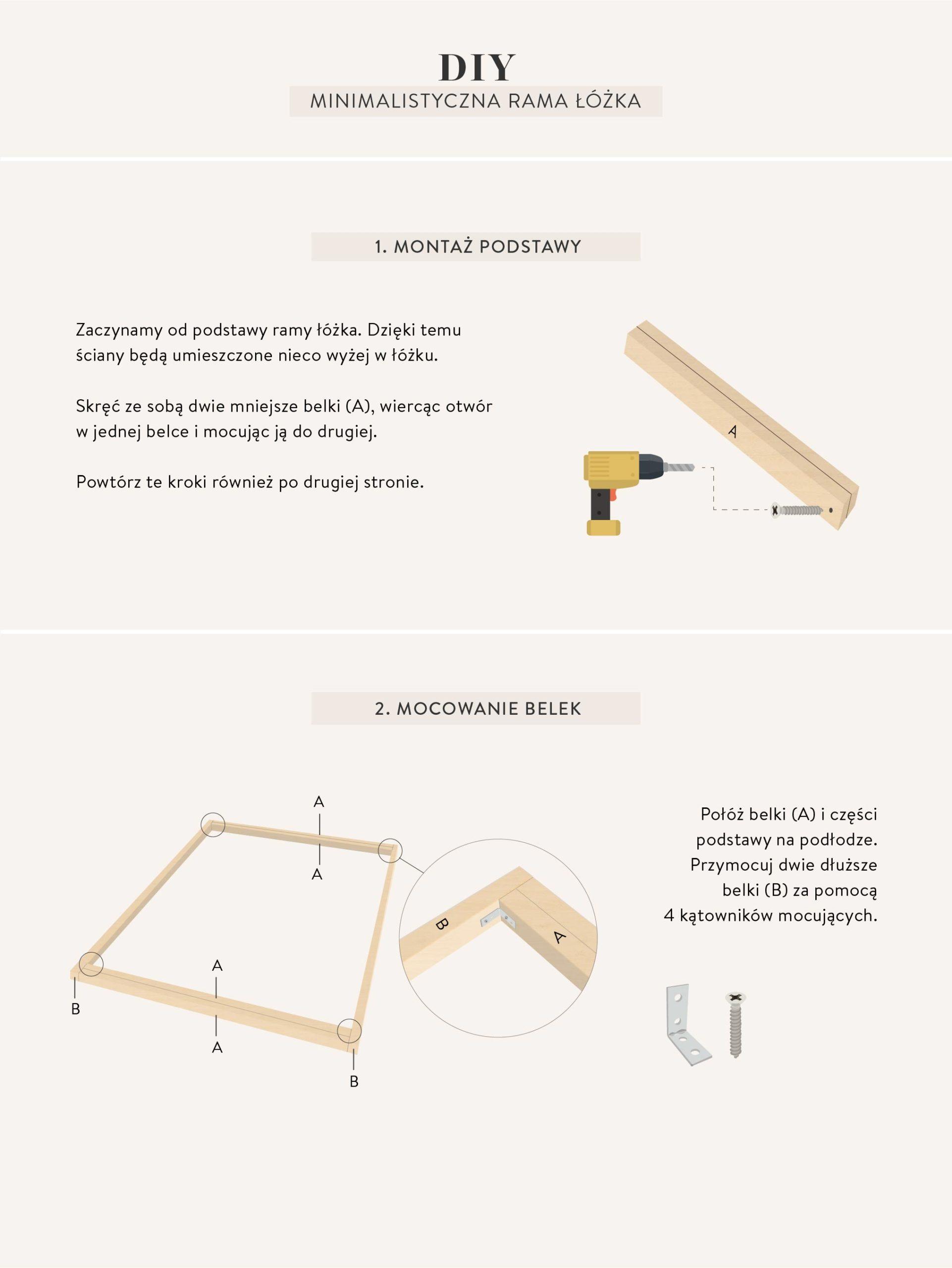 jak zrobić łóżko instrukcje DIY