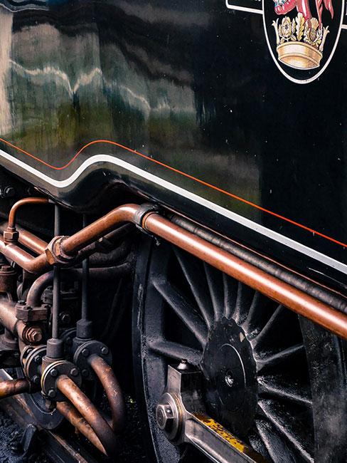 Steampunk: zespoły kołowe maszyny kolejowej