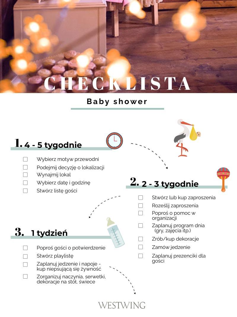 baby shower krok po kroku checklista do wydrukowania