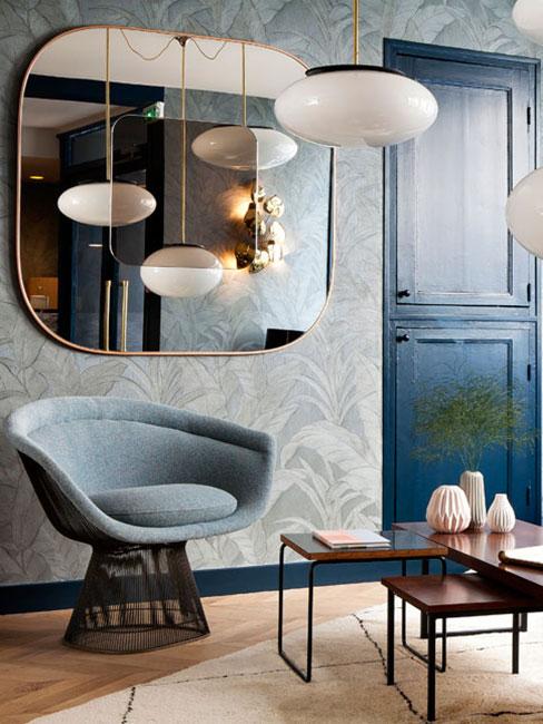 Salon zainspirowany art nouveau