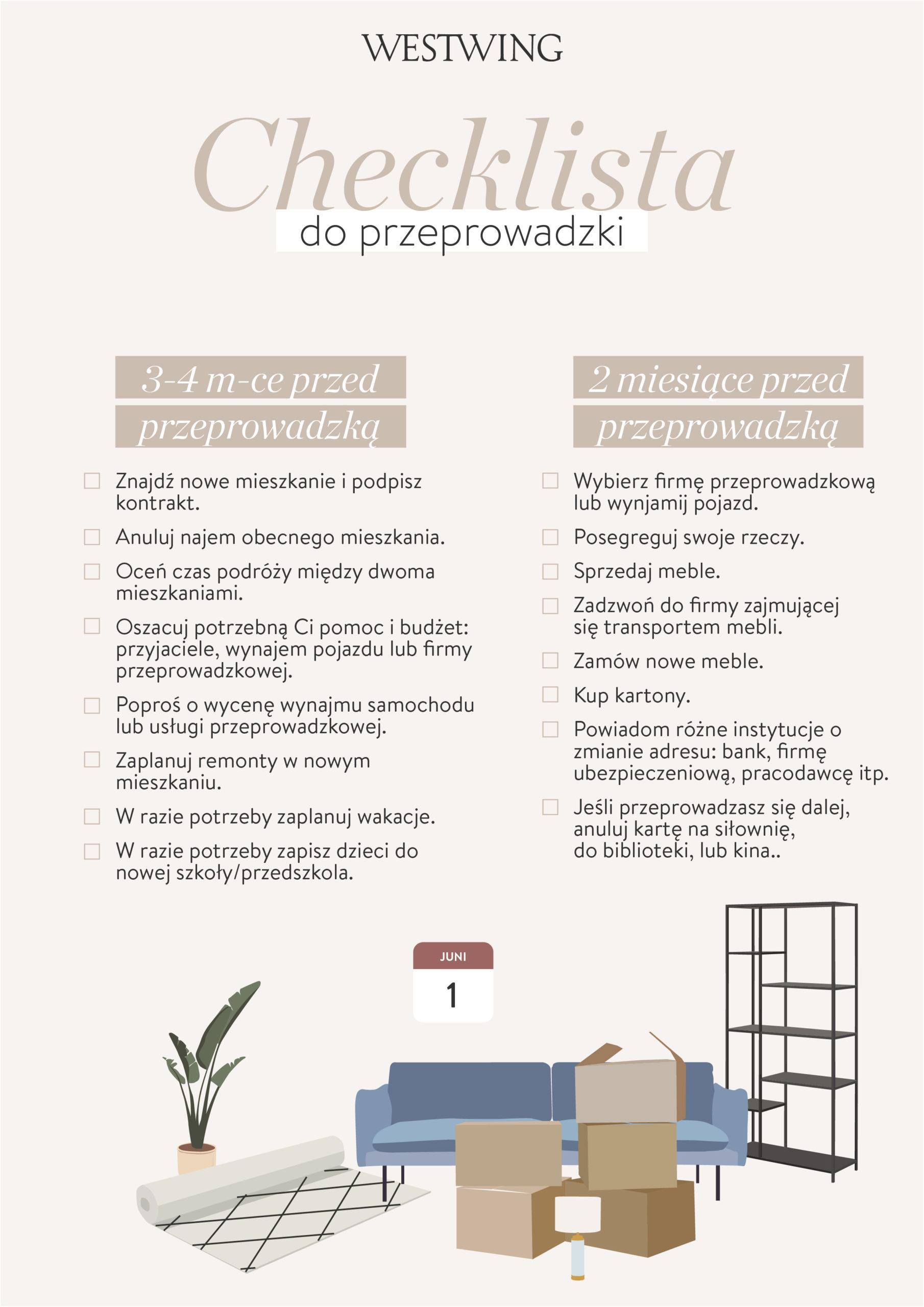 checklista przeprowadzkowa do wydrukowania