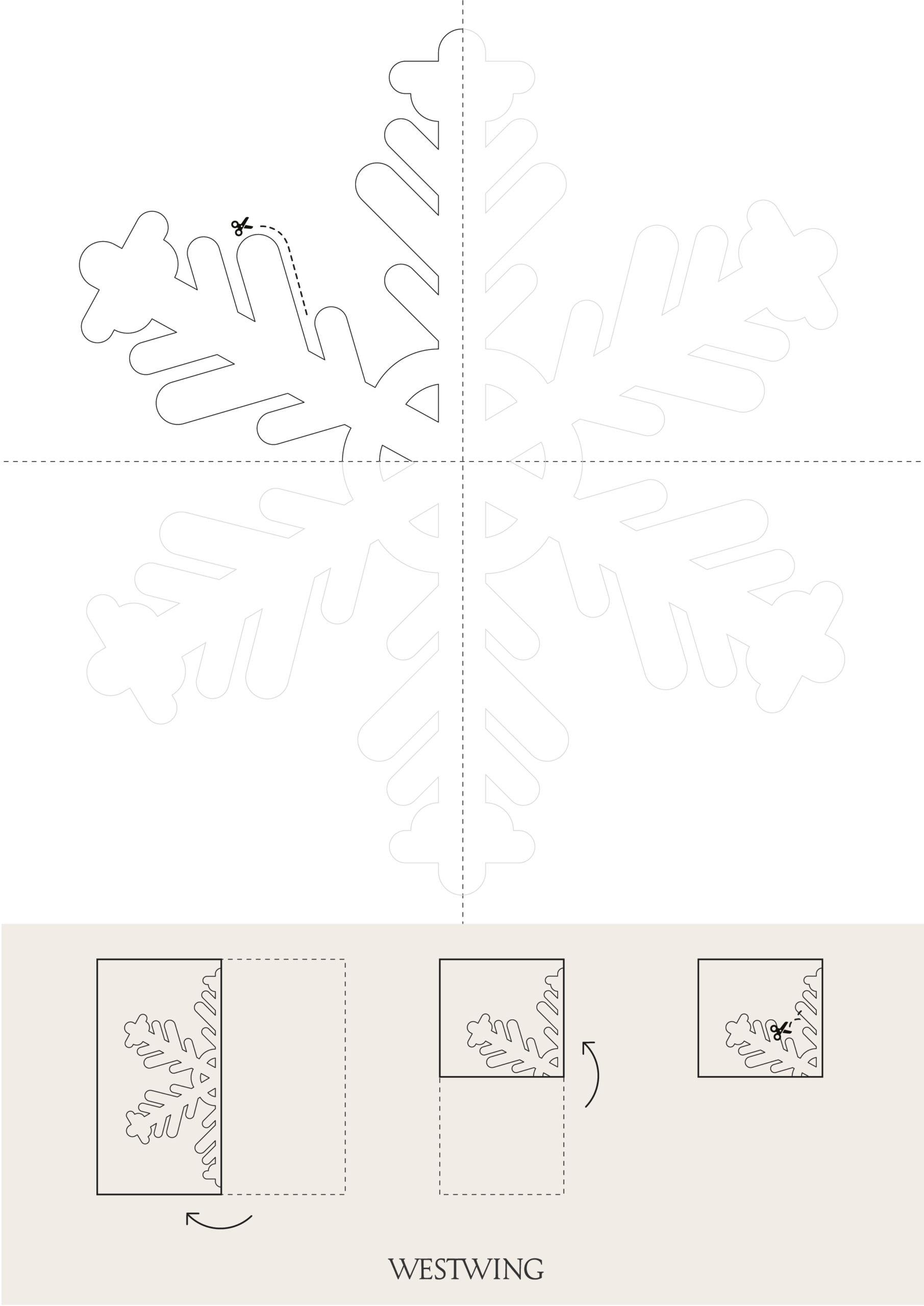 Szablon do wycinania z dekoracją świąteczną na okno