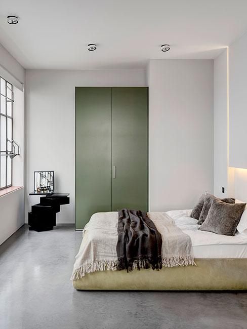 Sypialnia w kolorze khaki