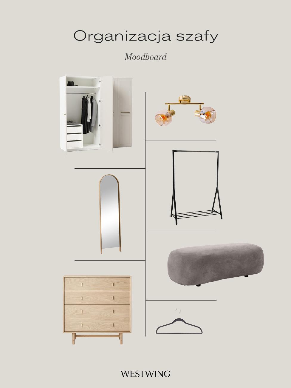 meble i akcesoria do garderoby w sypialni