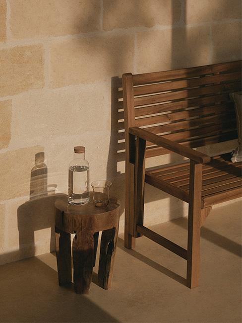 drewniane meble na balkon i taras aranżacja tarasu