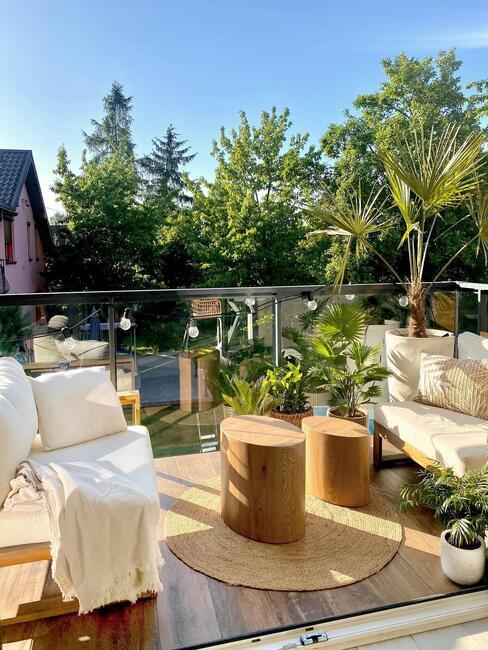 Balkon w stylu boho