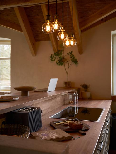 Wyspa kuchenna z palnikiem