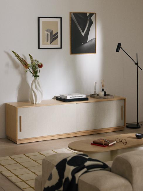 Salon w skandynawskim stylu hygge