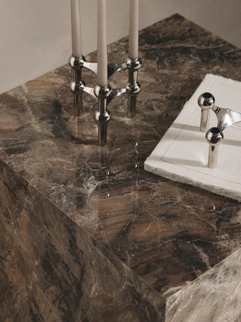 Srebrny świecznik STOFF Nagel