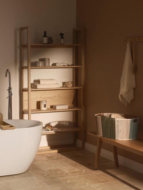 Jasna beżowa łazienka