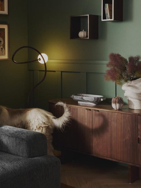 Jesienna dekoracja na komodzie