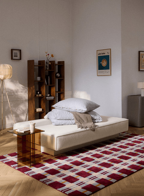 rozłożona sofa do spania David